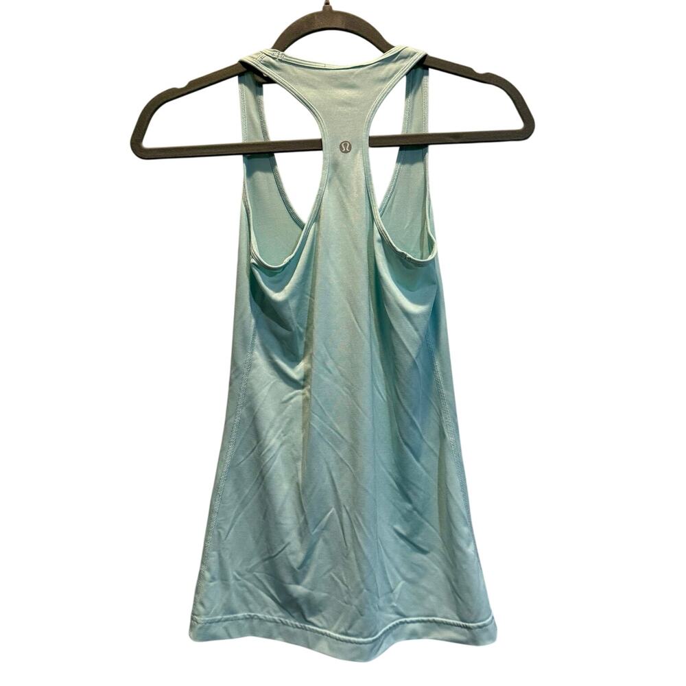 Lululemon Racerback Tank Top Light Blue Size 4 - Picture 2 of 3